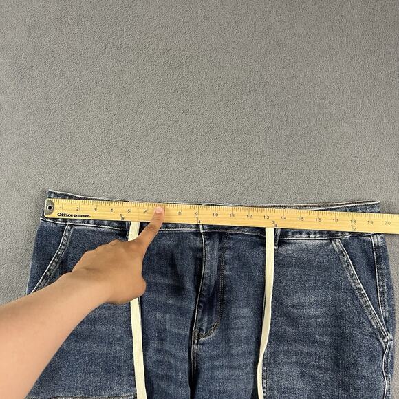 Judy Blue Pants Mens 18W Blue Gobble 2.0 High Waist Elastic Denim Joggers - Picture 9 of 12